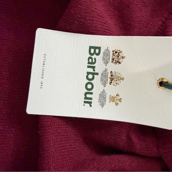 NWT: BARBOUR PENDLE ROLL COLLAR SWEATER - BURGUNDY, Size 6 (USA) - Picture 12 of 12